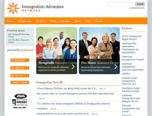 Tablet Screenshot of immigrationadvocates.org
